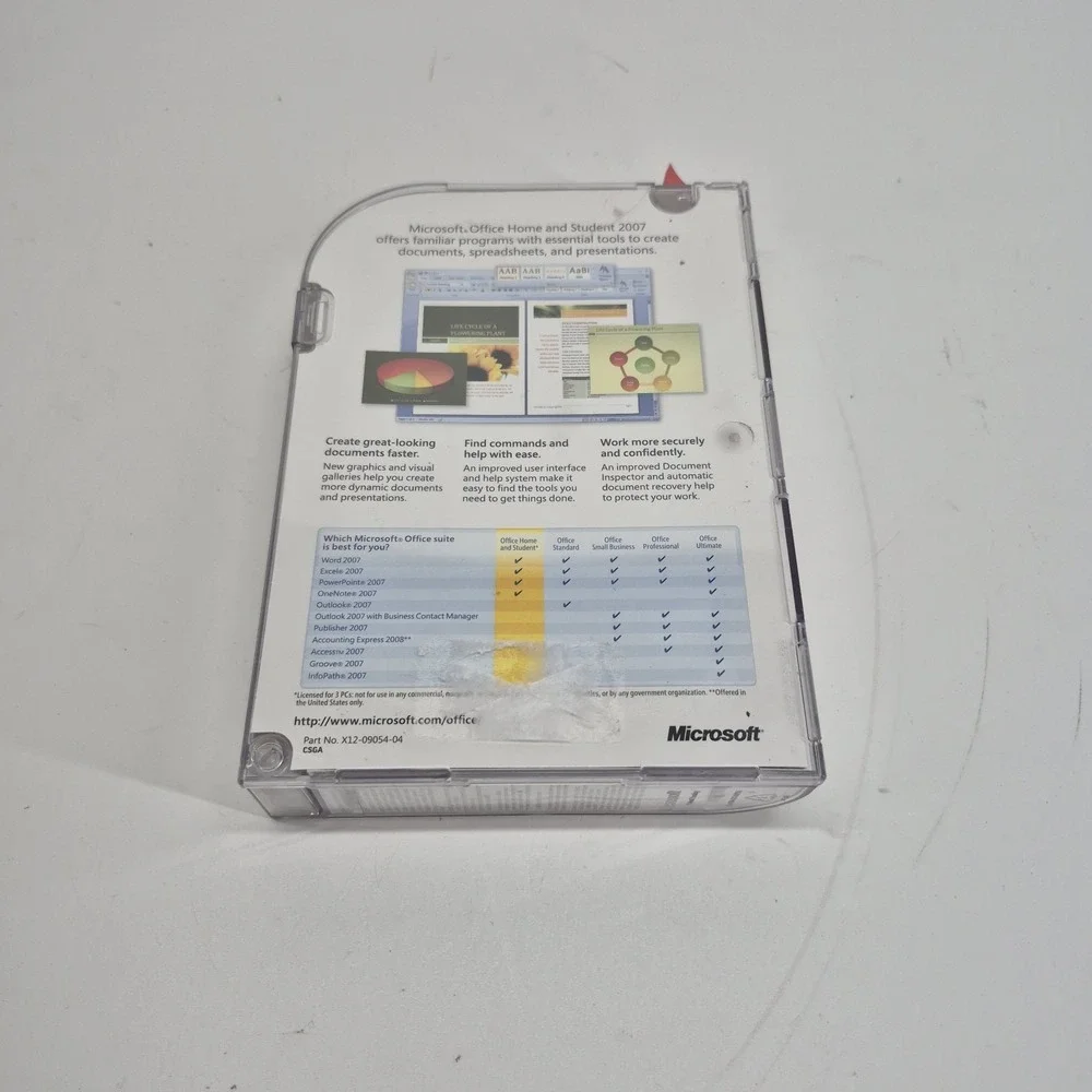Microsoft Office 2007 Home and Student w/ Product Key - Excel, Word, PowerPoint